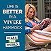 Vivere Double Cotton Hammock with Space Saving Stand and Carry Bag - Salsa