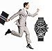 Men's Watches Luxury Fashion Casual Dress Quartz Wrist Watches for Men Band (Black)