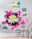 Superhero Girl Room Decor - Giant Wall Decals