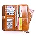 Yafeige Large Luxury Women's RFID Blocking Tri-fold Leather Wallet Zipper Ladies Clutch Purse