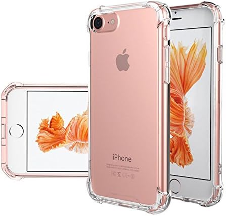 Cheerswill Phone Case for Iphone 7 Plus Case Shatter-resistant Shell Transparent TPU Cover Shell for Iphone7 Plus Case Four Corners with Airbags