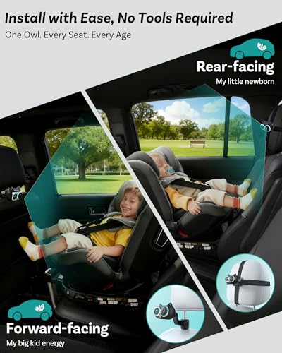 OTTOCAST Baby Car Camera &Wireless CarPlay Adapter,1080P HD Rear Seat Monitor Display on Car Screen,150°Wide Angle No-Glow Night View, Safety for Kids & Infants