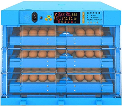 Brutmaschine Vollautomatisch, Eier Brutgerät, Intelligent Brutautomat Motorbrüter mit LED Temperatur…