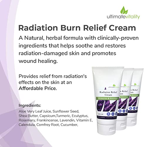 Radiation Burn Relief Cream 6 Ounces Cream for Radiation Patients