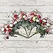 PETAFLOP Silk Flowers Fake Roses Artificial Flowers Wedding Flowers, Overall Diameter 10'' Pack of 4 Bunches