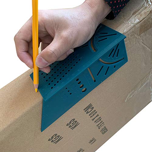 Woodworking Scribe 3D Mitre Angle Measuring Square scriber Size Measure Tool - Gauge Ruler - Thumbnail 6