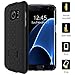 Galaxy S7 Edge Case: Stalion® Secure Shell & Belt Clip Holster Combo with Kickstand (Jet Black) 180° Degree Rotating Locking Swivel + Shockproof Protection
