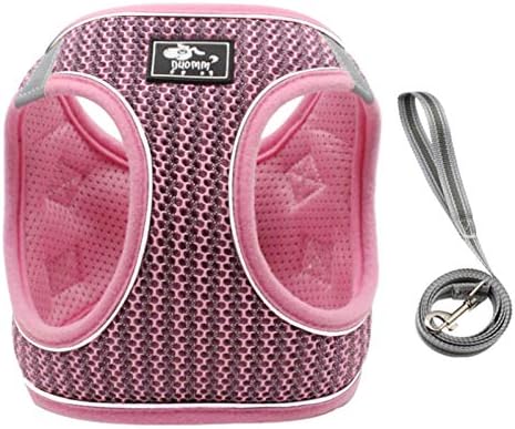 Decdeal Cat Harness with Leashes Set, Escape-Proof Cat Harness Vest for Walking, Adjustable Reflective Soft Breathable Mesh Vest for Cats, Easy Control Cat Jacket with Reflective Strip