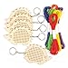 Baker Ross Hedgehog Wooden Cross Stitch Keyring Kits Perfect for Children's Arts, Crafts and Decorating for Boys and Girls (Pack of 5)