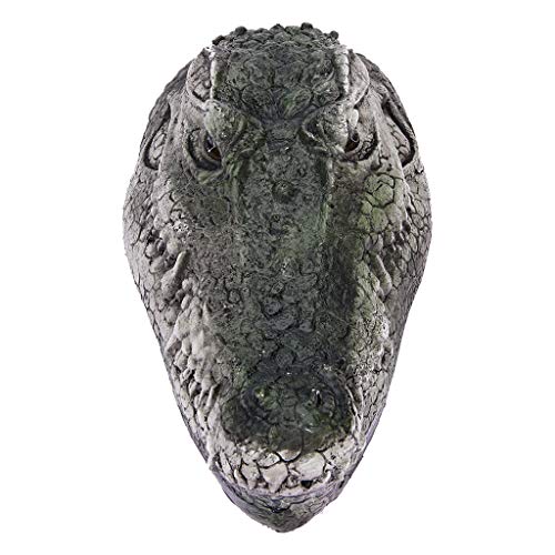 RC Boat for Adults, 2.4G Remote Control Electric Racing Boat for Pools with Simulation Crocodile Head Spoof Toy, Pool Pond Garden Patio Home Decoration, Animal Toys Party Gifts (Green)