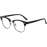 Firmoo Browline Blue Light Blocking Glasses for Women/Men, Stylish Computer & Phone Eyewear Anti Eyestrain
