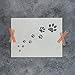 Trail of Paw Prints Stencil - Paw Stencil, Dog Stencil, Cat Paw Stencil, Dog Paw Stencil, Paw Print