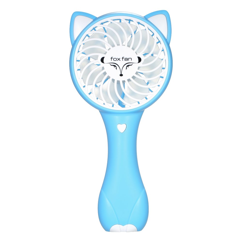 Niubity Mini Handheld Fan Portable Battery Operated Cooling Air Conditioning 3 Speed Mini Fan Electric Personal USB Desk Fans for Home and Travel