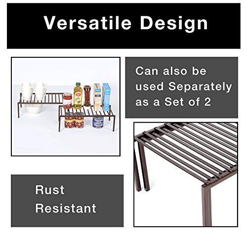 Smart Design Premium Storage Shelf Rack Set of 6 Large