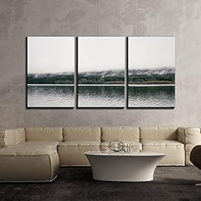 3 Piece Canvas Wall Art - Nature Landscape - Modern Home Art Stretched and Framed Ready to Hang - 16"x24"x3 Panels