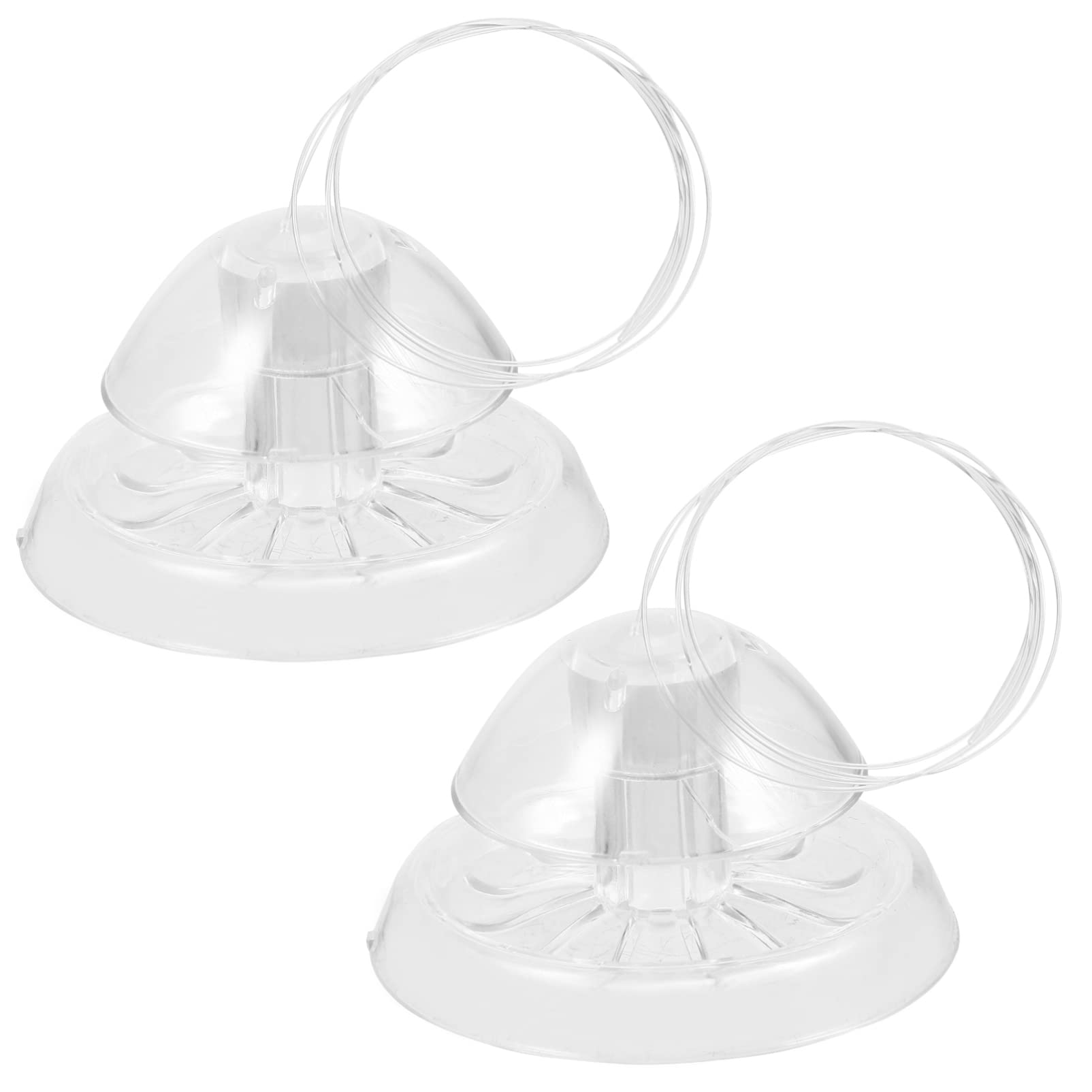 ULTECHNOVO Aquarium Clear Plastic Snai for Water Fish Tank Aquarium (6X6X4cm, 2pcs)