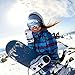 ENKEEO Ski Goggles Detachable Dual Layer Anti-Fog Lens 100% UV400 Protection, Bendable Frame, Anti-Slip Strap with Comfort, Wind Resistant 3 Layers Foam for Adult Snowboarding Skating, Magnet Mercury
