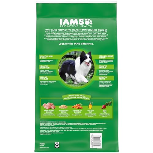 IAMS PROACTIVE HEALTH MINICHUNKS ADULT DRY DOG FOOD WITH REAL CHICKEN, 7 LB. BAG