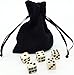 Dice Set with Dice Bag. Real Bone. 5-6d Dice. Handmade. Casino Dice RPG Betting Dice Craps Board Games D&D Backgammon Farkle Bunco Balut Liars Dice Crown & Anchor Golf Dice. Ages 10 and up
