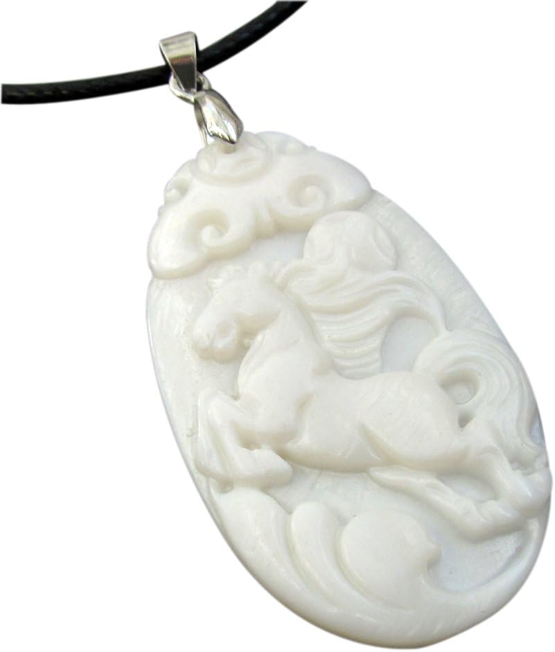 OVALBUY Natural Shell Chinese Zodiac Animals Amulet Pendant