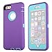 Iphone 6 Plus Case Lordther(TM) Shock-resistant Dustproof Armor Case Cover [ONLY for Iphone 6 Plus] (purple+blue)