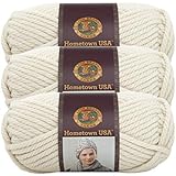 (3 Pack) Lion Brand Yarn 135-098P Hometown Yarn, Houston Cream