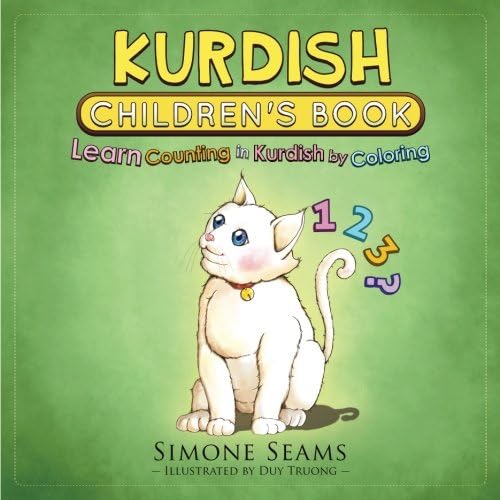 Kurdish Children's Book: Learn Counting in Kurdish by Coloring