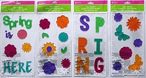 Springtime Gel Clings, 4 Sheets
