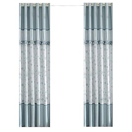 Curtains Solid Color Fabric Plain Blackout Floor To Ceiling