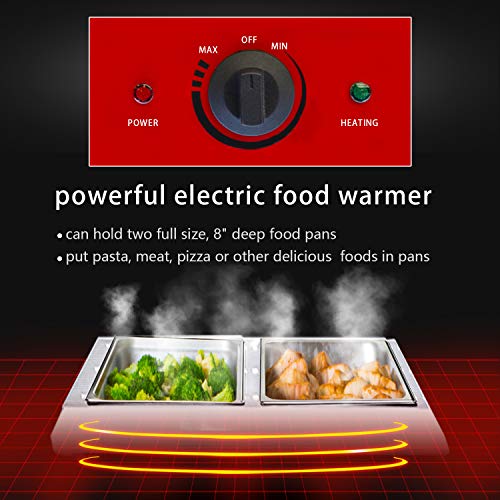 image for 110 V Commercial Electric Food Warmer – Kitma 2 Pot Stainless Steel 