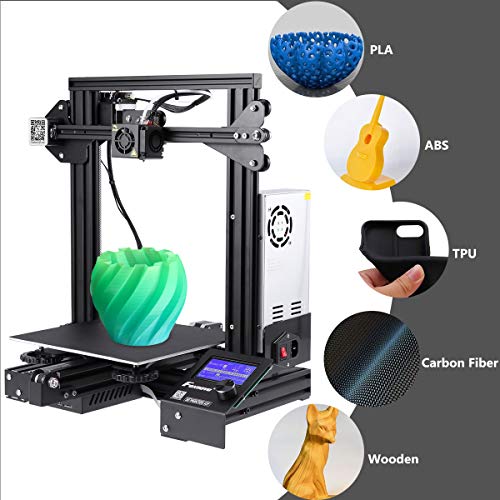 Foxnovo Creality Ender 3 3D Printer DIY Kit Prusa I3 V-Slot with Resume Printing Function, Building Volume 220x220x250mm - Thumbnail 6
