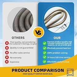 Upgrade W10906683 Dryer Door Seal Replacement