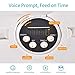 Tarvos Automatic Pet Feeder for Cats and Dogs - Dry or Wet Food Dispenser - 6 Meal Trays with Portion Control - Voice Reminder and LCD Smart Programmable Clock