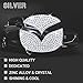1797 Compatible Steering Wheel Logo Caps Decals Stickers for Mazda Accessories Parts B 2 3 5 6 CX3 CX5 CX7 CX9 MX5 RX8 Covers Interior Inside Decorations Trim Women Men Crystal Silver 2 Pack