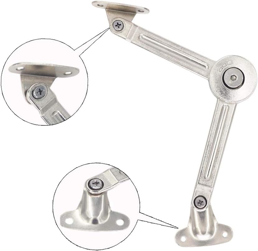Tuggui Lid Support Hinge Lift Up Stay Buffer Damper Soft Close for Kitchen Cabinet Door Cupboard Pack of 2 - Image 5