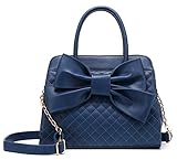 Scarleton Quilted Satchel H104819N - Navy