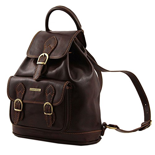 Tuscany Leather Singapore Leather Backpack Brown TL9039/1