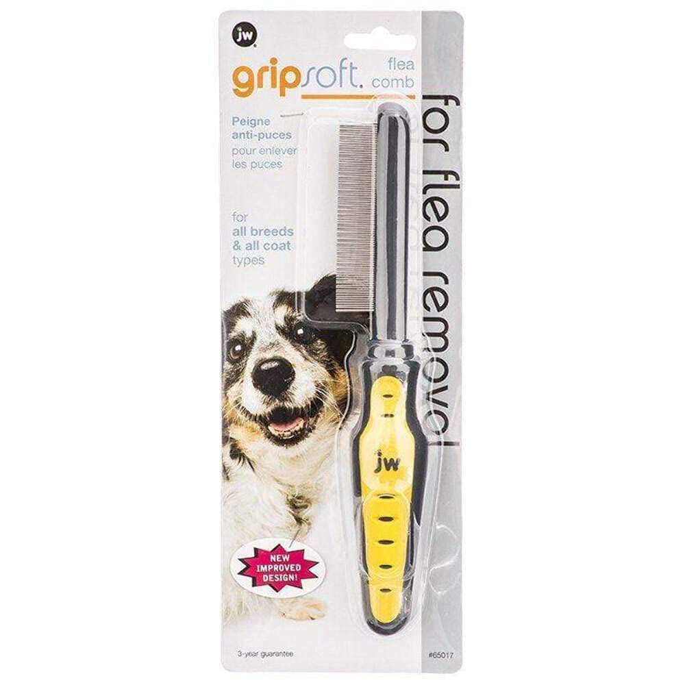 JW Gripsoft Grooming Flea Comb Dog Comb for Flea Removal