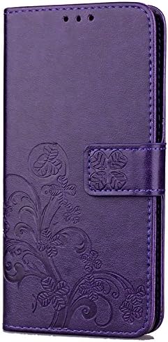 Galaxy S8 Case, A trading Card Slot PU Leather Wallet Flip Case Cover Galaxy S8 (Purple)