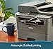 Brother Printer RDCPL2550DW Monochrome Printer with Scanner and Copier 2.7inch (Renewed), black