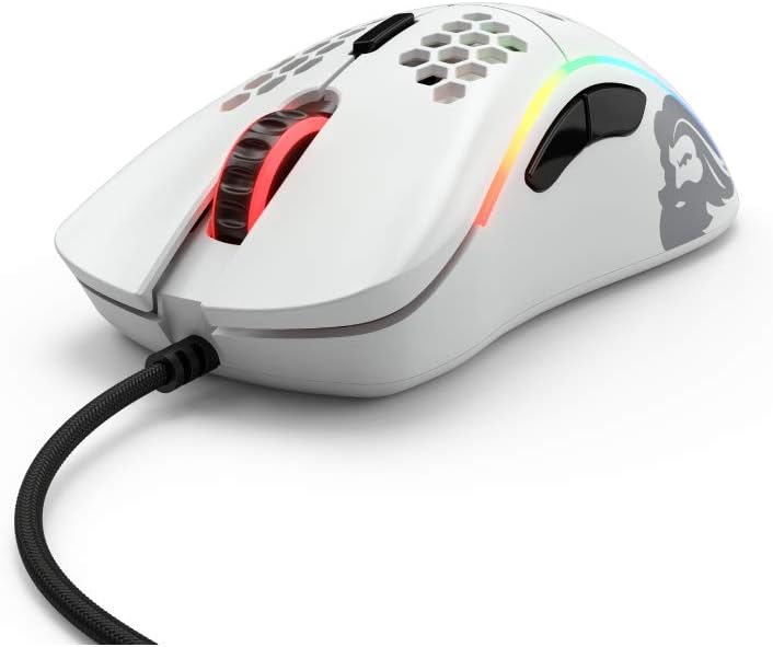 Glorious Model D- (Minus) Lightweight Gaming Mouse, Matte White (GLO-MS-DM-MW): Computers & Accessories