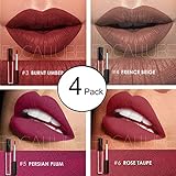 Matte Lipstick Set Focallure Bulk Lipgloss Womens Makeup Stay On Glossier Lip Gloss Long Lasting Colorstay Liquid Waterproof Lip Stick 4 Set J