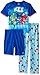 PJ Masks Little Boy's Bedtime Heroes 3-Piece Pajama Set Sleepwear, Night Blue, 6
