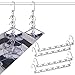 4 Pack Closet Magic Space Saving Hangers Organization, Wardrobe Space Saver Hanger oragnizer, Multi Hanger for Clothes Jeans Pants