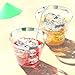 HAMPAN 100 Silver Plastic Cups 9 Oz Silver Rimmed Tumblers Clear Plastic Cups Disposable Cups For Wedding Party