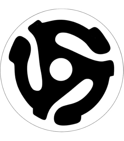 Record 45 RPM Spindle Adapter Sticker Vinyl Decal Notebook Car
