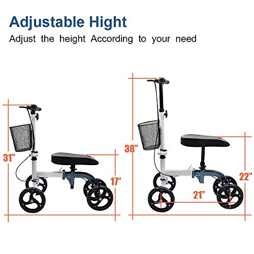 Knee Scooter All Terrain Give Me Deluxe Medical Steerable Foldable