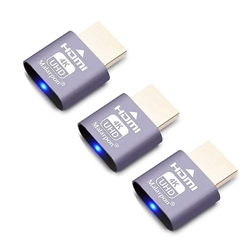 HDMI Dummy Plug fit-Headless Display Emulator DDC EDID Headless 