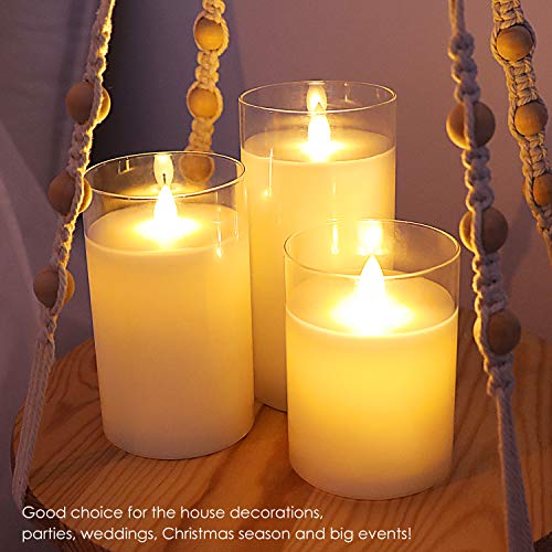 Led Flameless Candles, Battery Operated Flickering Candles Pillar Real