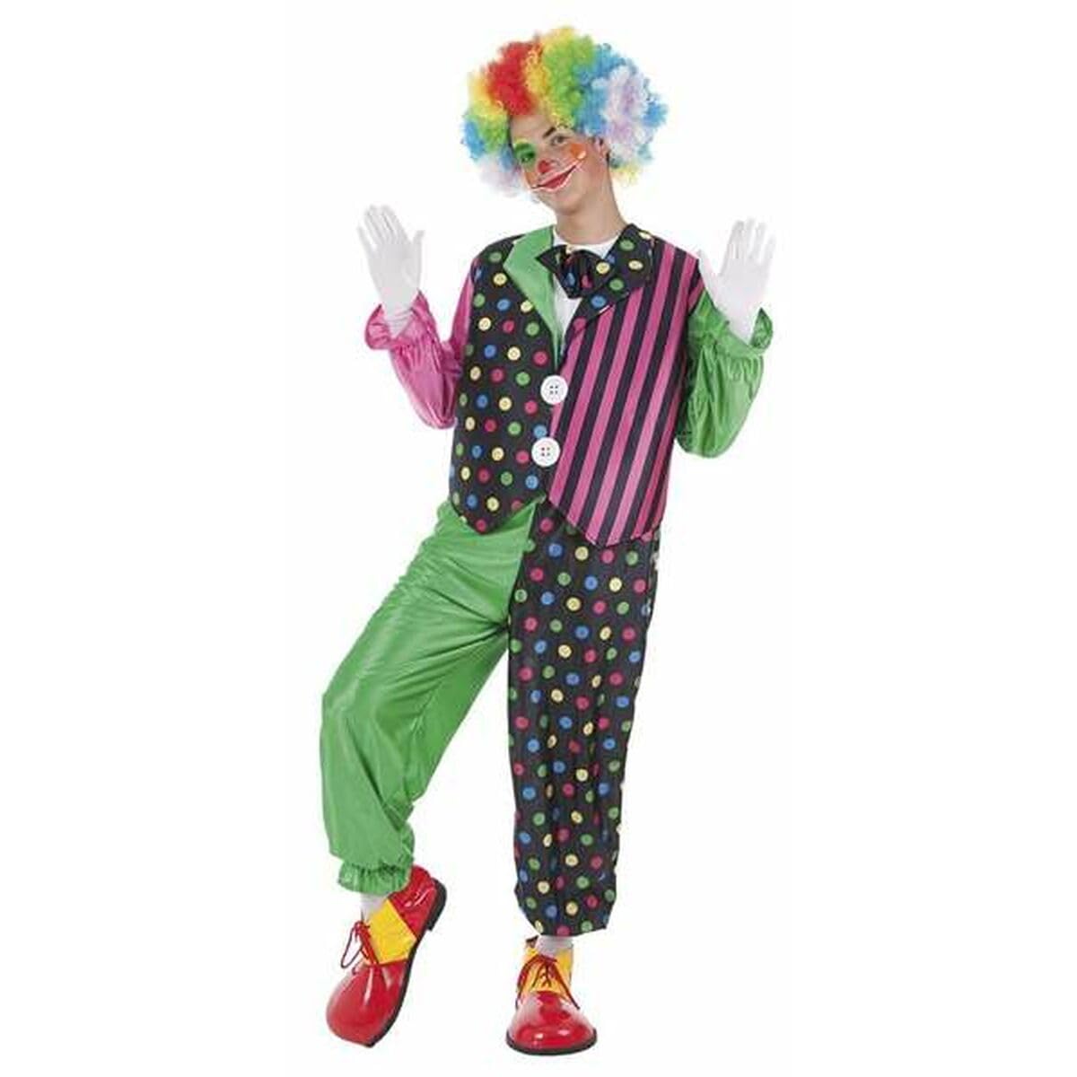 CREATIONS Llopis – Clown Stripes Costume for Adult, One Size